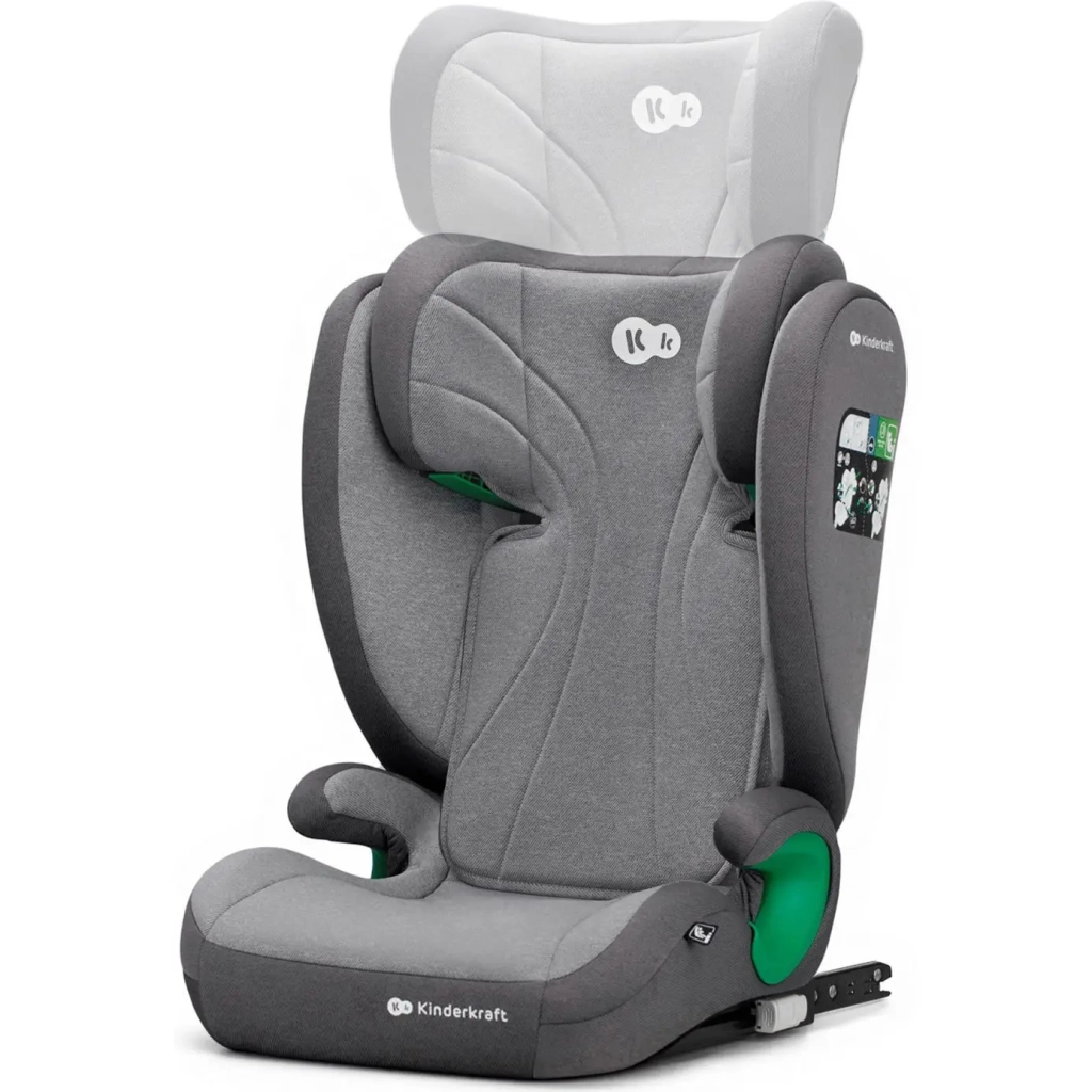 Автокрісло Kinderkraft Junior Fix 2 i-Size Rocket Grey (KCJUFI20GRY0000) (5902533921577) - зображення 5