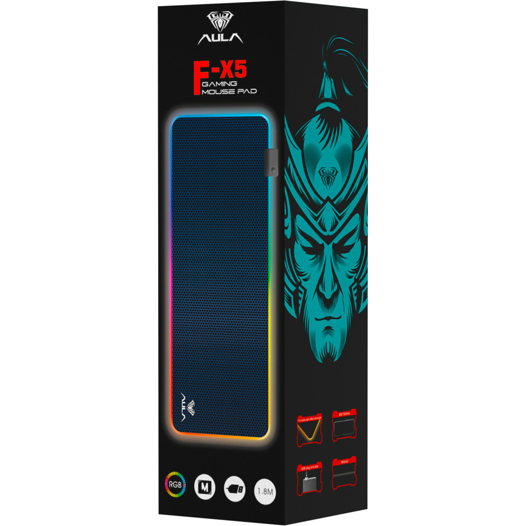 Килимок для мишки Aula F-X5 Black (6948391216027) - зображення 4