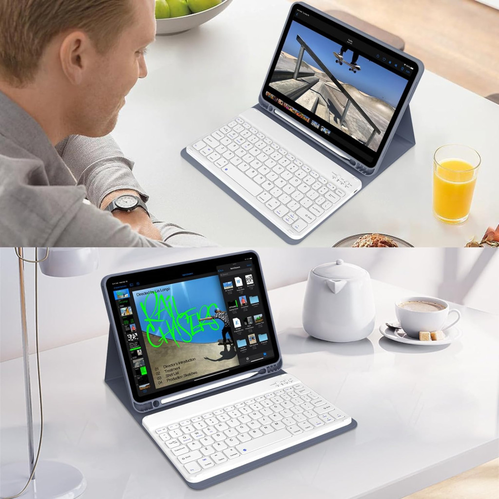 Чохол до планшета BeCover Keyboard Apple iPad Air (4/5) 2020/2022 10.9" Purple (711148) - зображення 5