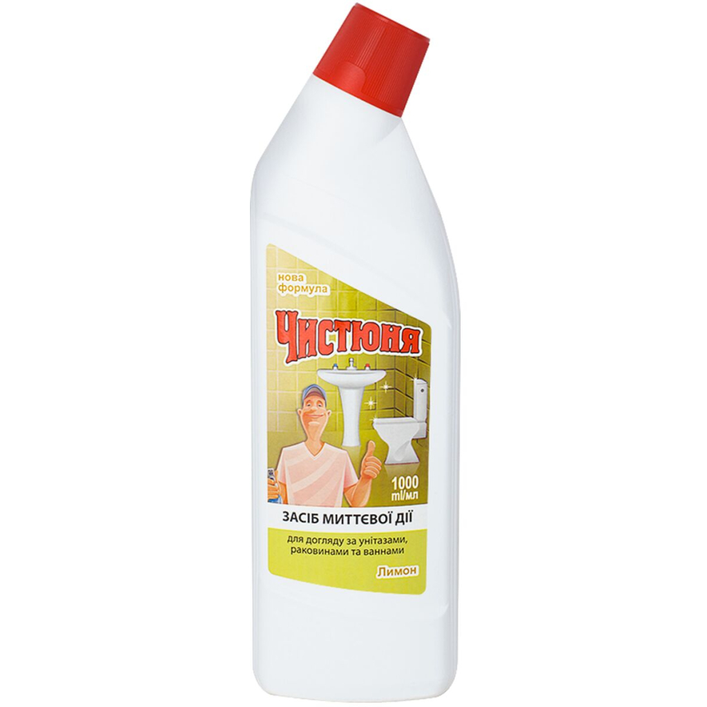 Засіб для чищення унітазу Чистюня Суперсила 1 л (4820168431876) - зображення 1