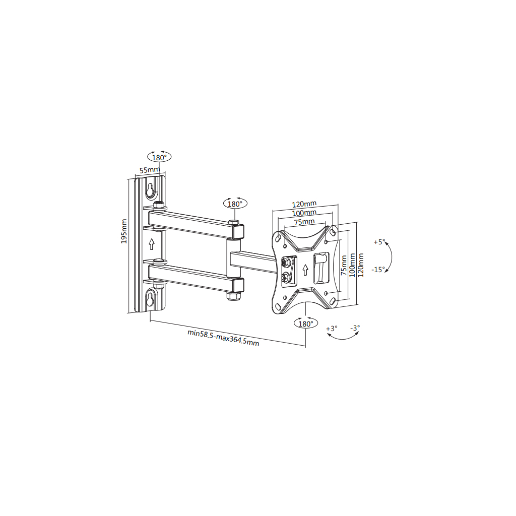 Кронштейн Brateck LDA23-113 - зображення 3