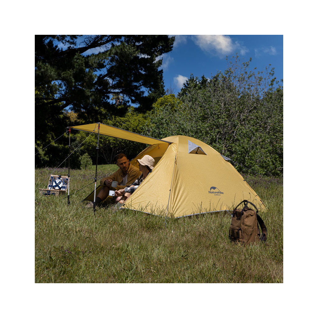 Намет Naturehike двомісний P-Series NH18Z022-P 210T/65D помаранчевий (6975641887843) - зображення 3