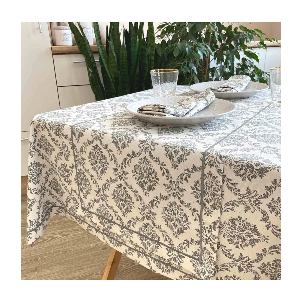 Скатертина Прованс Avantime Версаль Сірий 220х132 см (17293) - зображення 2