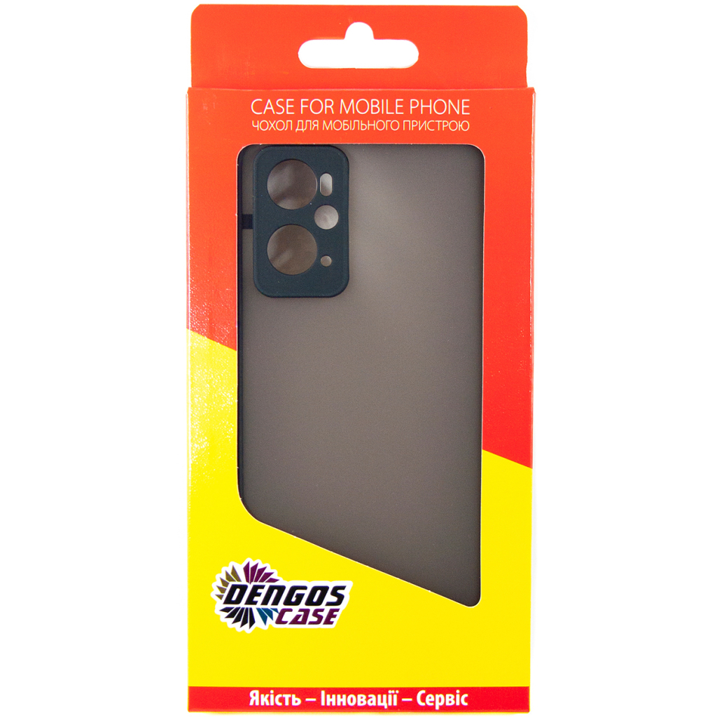 Чохол до мобільного телефона Dengos Matte OPPO A96 4g (black) (DG-TPU-MATT-112) - зображення 6