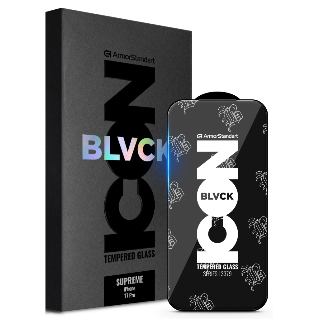 Скло захисне Armorstandart Supreme Black Icon Apple iPhone 17 Pro (ARM86400) - зображення 1