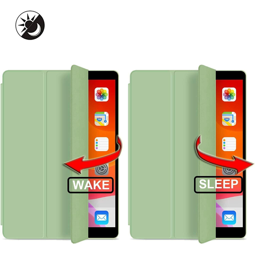 Чохол до планшета BeCover Tri Fold Soft TPU mount Apple Pencil Apple iPad 10.9" 2022/24/11" 2025 Light Green (708465) - зображення 4