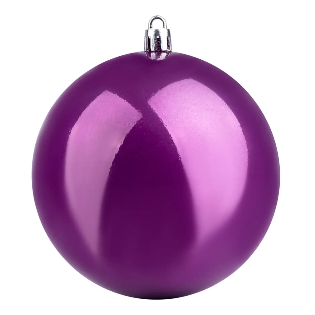 Ялинкова іграшка YES! Fun 10 см, сливова, перламутрова (973509) - зображення 1