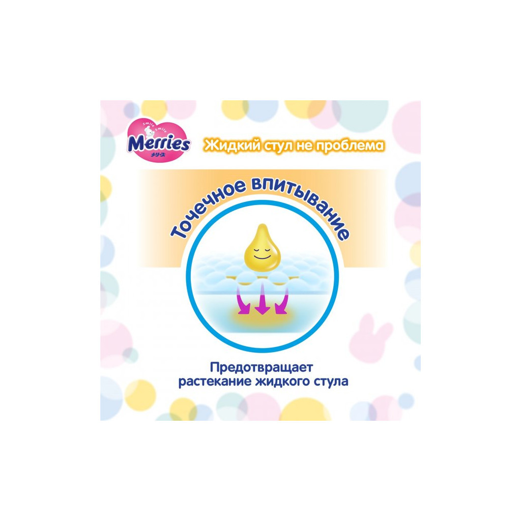 Підгузки Merries для дітей S 4-8 кг 24 шт (555016) - зображення 5
