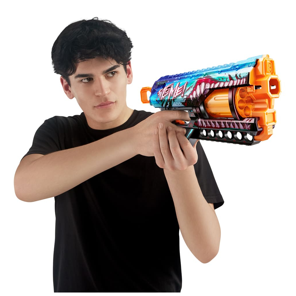 Іграшкова зброя Zuru X-Shot Швидкострільний бластер Skins Griefer Shark Thrasher (12 патронів) (36561В) - зображення 8