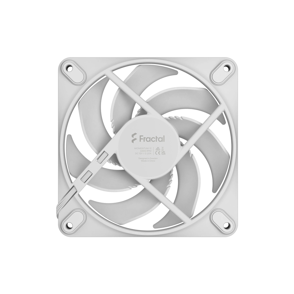Кулер до корпусу Fractal Design Momentum 12 White (FD-F-MO1-1202) - зображення 4