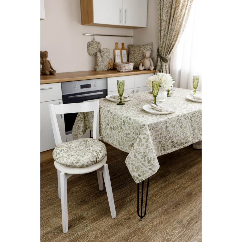 Подушка на стілець Прованс Dх40 Тереза листочки (034533) - зображення 4