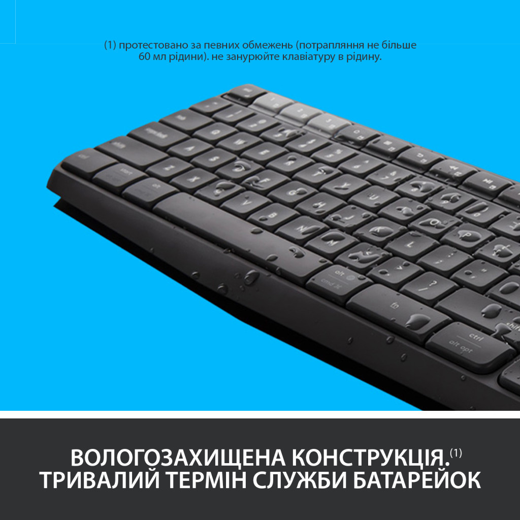 Клавіатура Logitech K375s Multi-Device Wireless UA Graphite (920-008181) - зображення 4