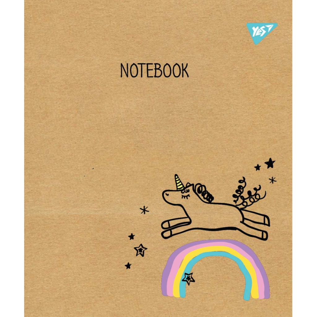 Зошит Yes А5 Sketch Animal Крафт 18 аркушів лінія 5 дизайнів 10 шт (765088) - зображення 2