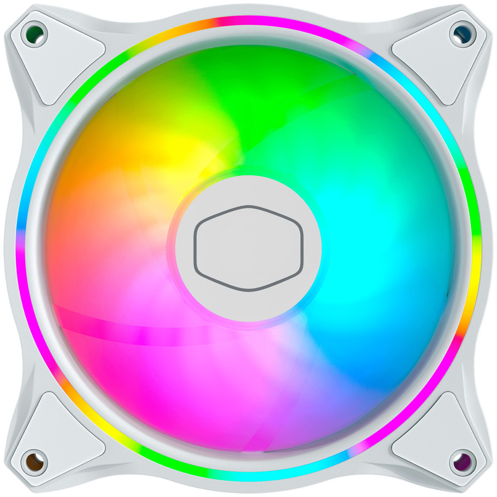 Кулер до корпусу CoolerMaster MASTERFAN MF120 HALO WHITE EDITION (MFL-B2DW-18NPA-R1) - зображення 2