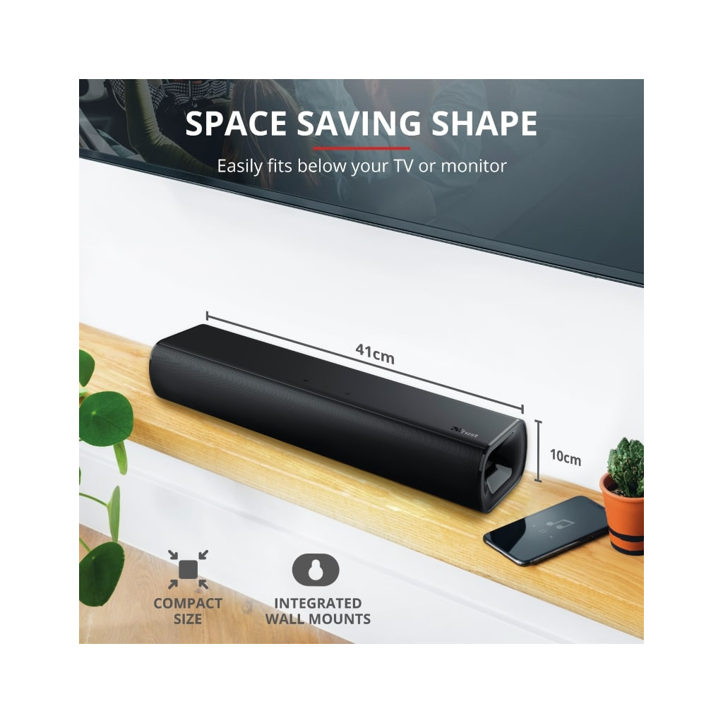 Домашній кінотеатр Trust Lino HD Soundbar With Bluetooth Black (23642_TRUST) - зображення 9