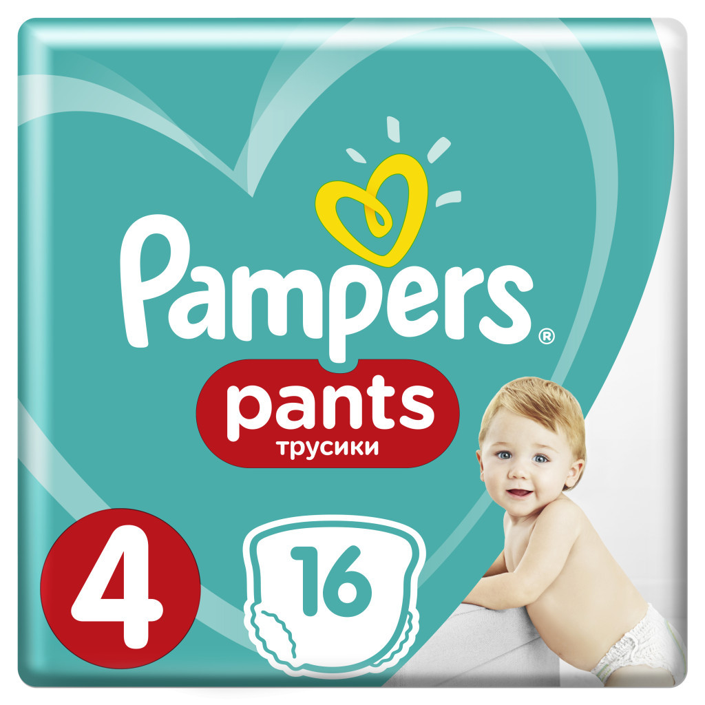 Підгузки Pampers трусики Pants Maxi Розмір 4 (9-15 кг), 16 шт (4015400726999) - зображення 1