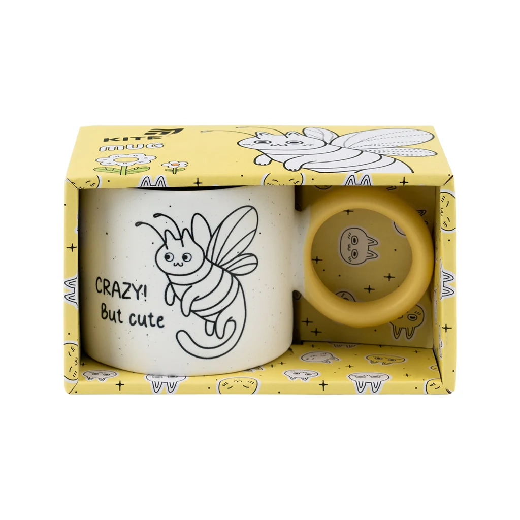 Чашка Kite 370 мл Crazy cat (K25-220-5) - зображення 4