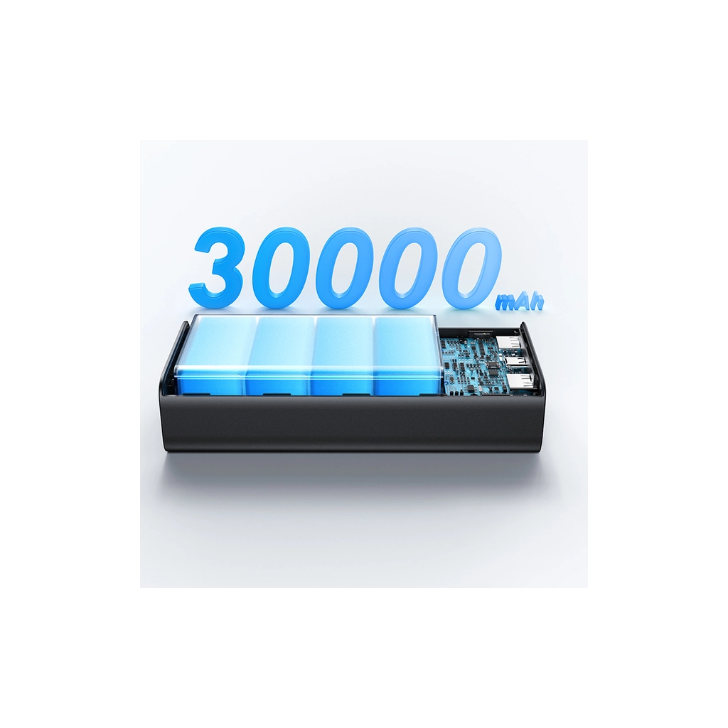 Батарея універсальна Usams PB68 30000mAh PD/3.0/65W, QC/3.0, Black (ATXLOGTC01) - зображення 6