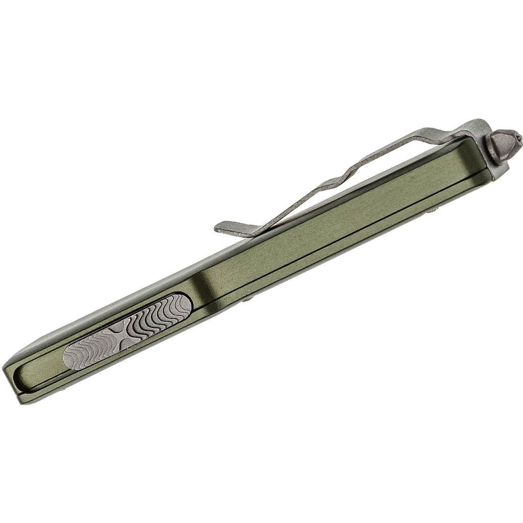 Ніж Microtech UTX-70 Double Edge Apocalyptic FS Green (147-12APOD) - зображення 4