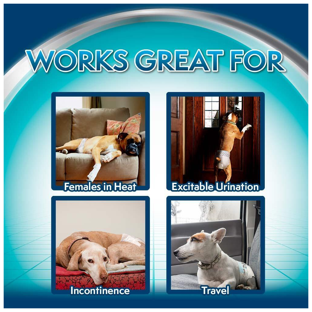 Підгузки для тварин Simple Solution Disposable Diapers Small для собак S 12 шт (0010279105832) - изображение 3