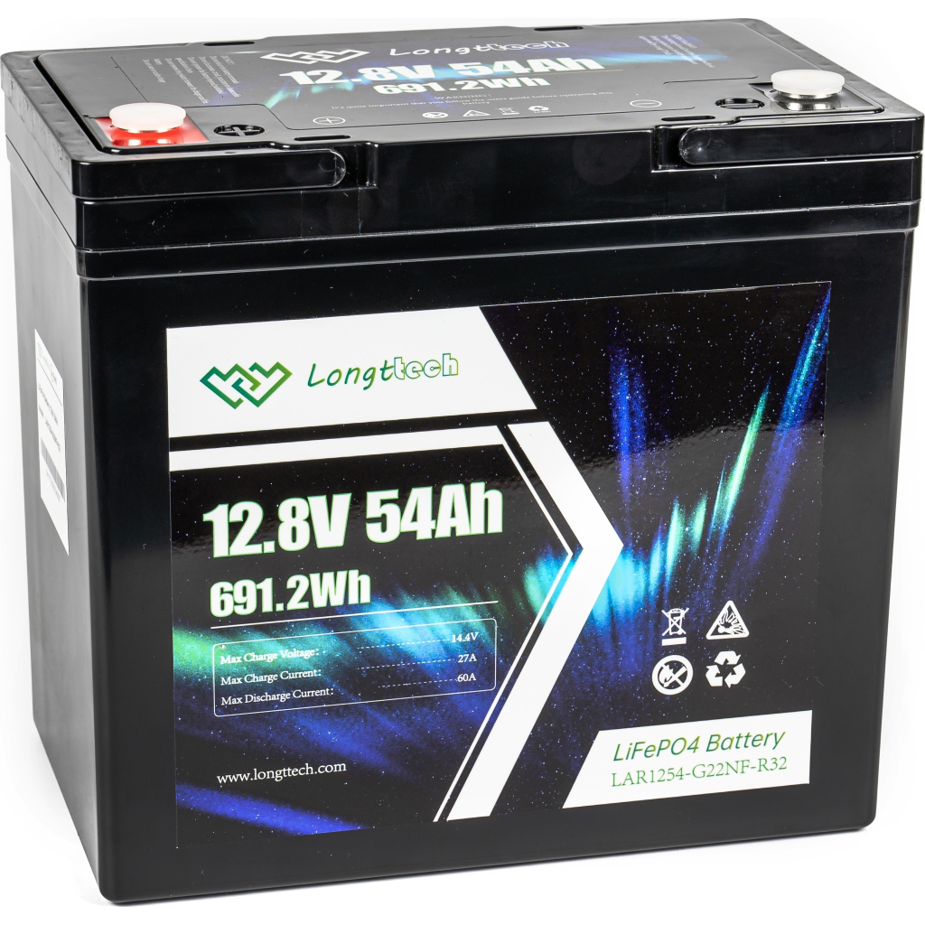 Батарея LiFePo4 Longttech 12.8V - 54Ah (LAR1254-G22NF-R32) - зображення 1