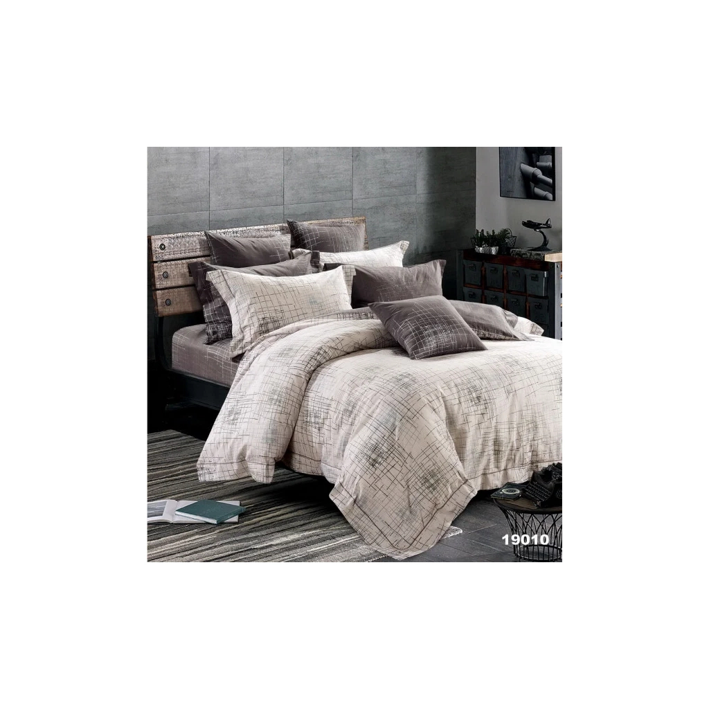 Постільна білизна Viluta 19010 Ранфорс з простирадлом на резинці двуспальний (19010-dvr) - зображення 1