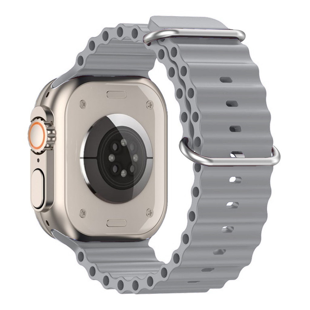 Ремінець до смарт-годинника Armorstandart Ocean Band для Apple Watch 49/46/45/44/42 (Series 1-3) Cloudy Grey (ARM85141) - зображення 3