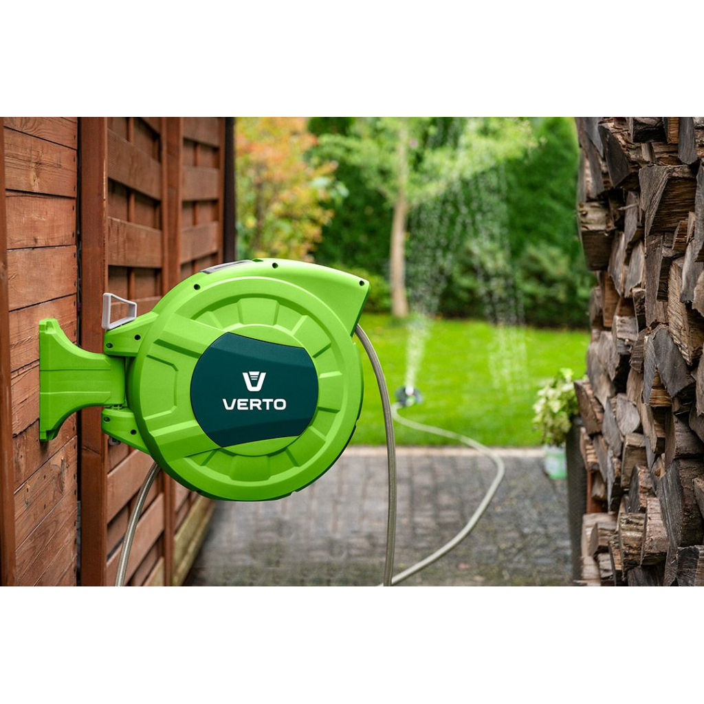 Шланг для поливу Verto на автоматичній котушці, 20м+2м, 1/2" (15G891) - изображение 7