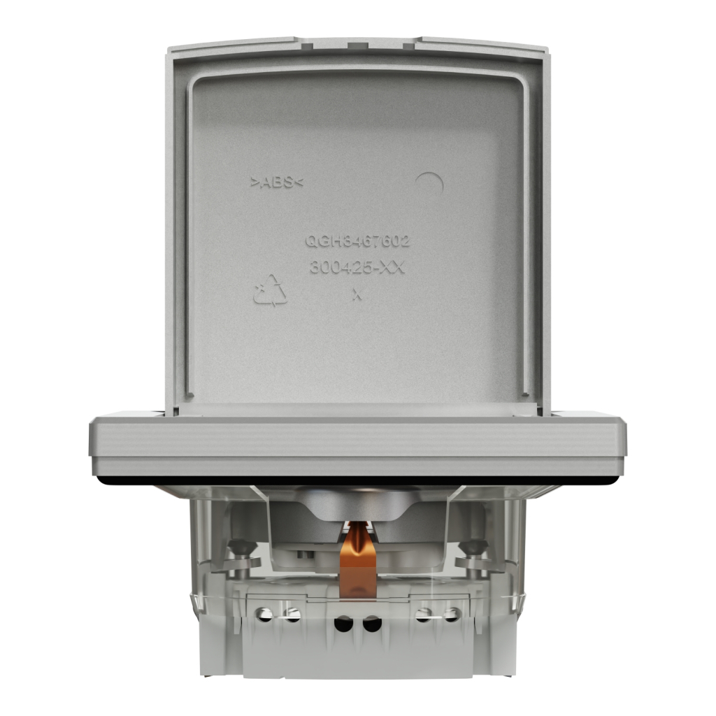 Розетка Schneider Electric ASFORA з кришкою IP44, алюміній (EPH3100361) - изображение 6