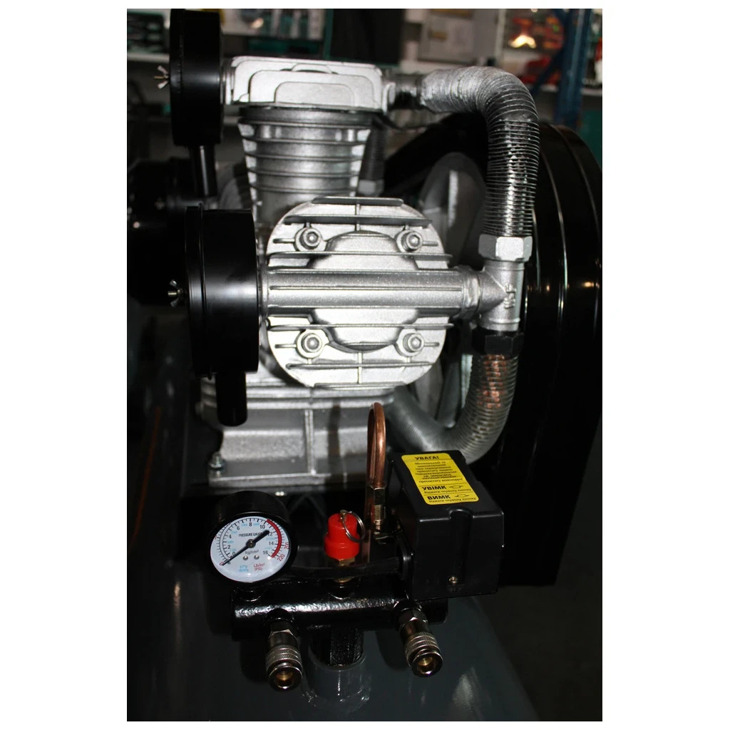 Компресор GTM 7,5кВт, 10бар , 220л, 1100/900л/хв, 380В (KC3090-220L) - зображення 4