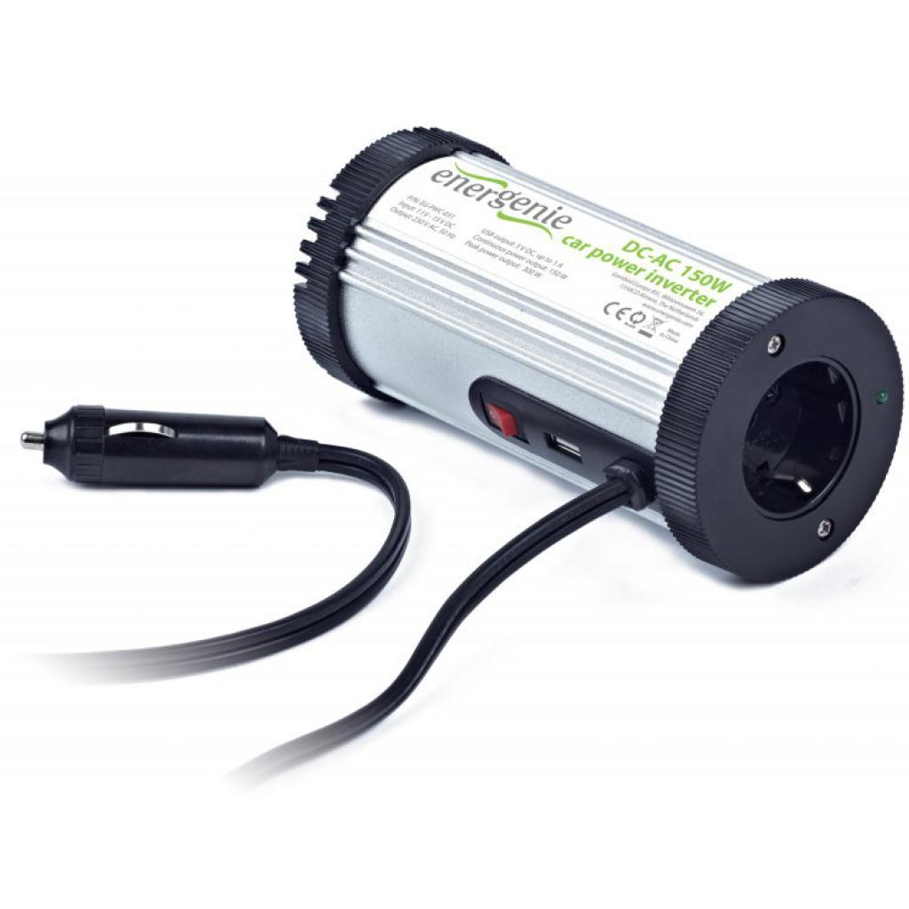 Автомобільний інвертор EnerGenie 12V/220V 150 Вт (EG-PWC-031) - зображення 1