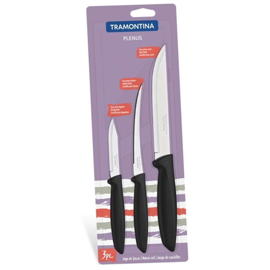 Набір ножів Tramontina Plenus 3шт Black (23498/013) - зображення 1