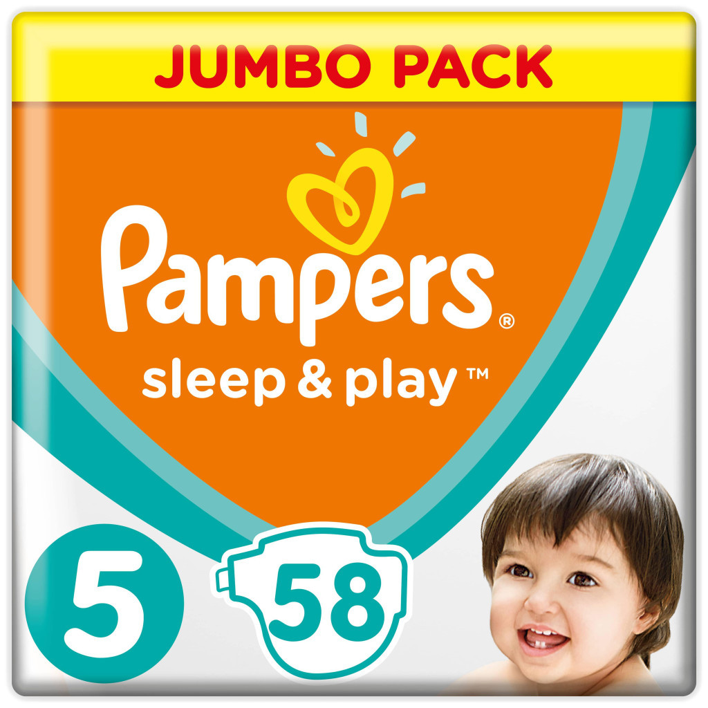 Підгузки Pampers Sleep & Play Junior Розмір 5 (11-16 кг), 58 шт (4015400203582) - зображення 1