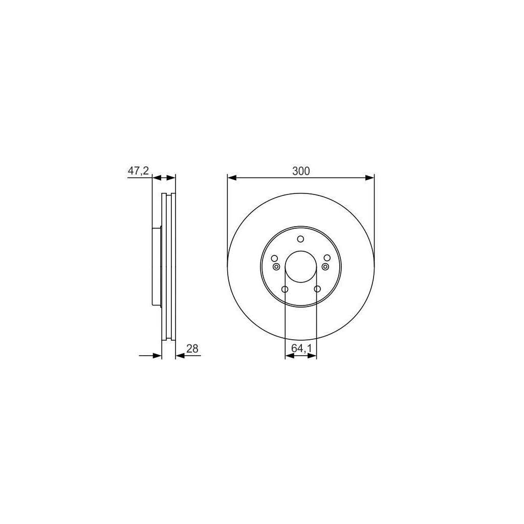 Гальмівний диск Bosch 0 986 479 R47 - зображення 2