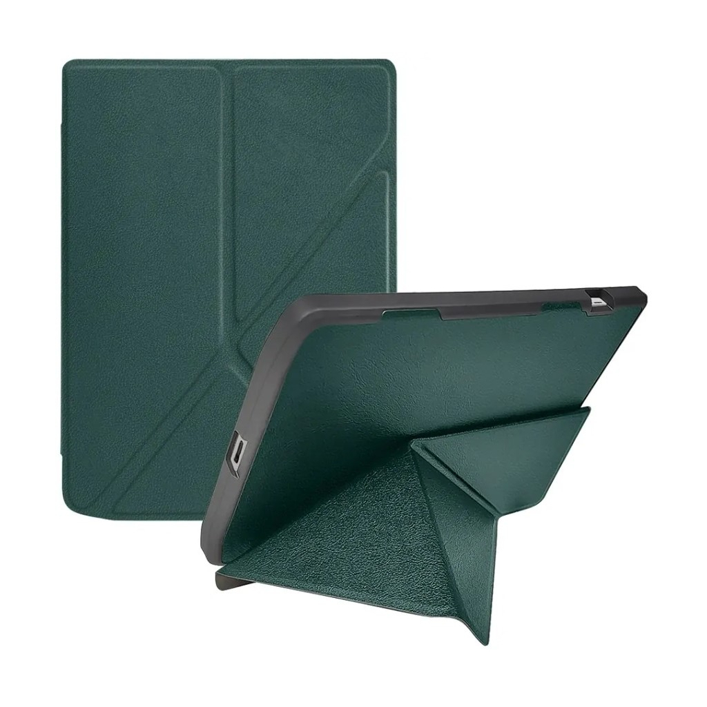 Чохол до електронної книги BeCover Ultra Slim Origami PocketBook 743G InkPad 4/InkPad Color 2/InkPad Color 3 (7.8") Dark Green (713084) - изображение 2