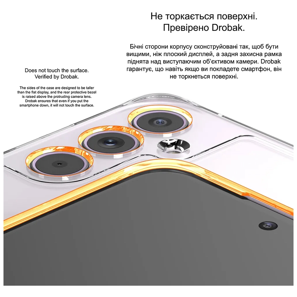 Чохол до мобільного телефона Drobak Acrylic Case with Airbag Samsung Galaxy A55 5G Camera cover (949425) - зображення 3