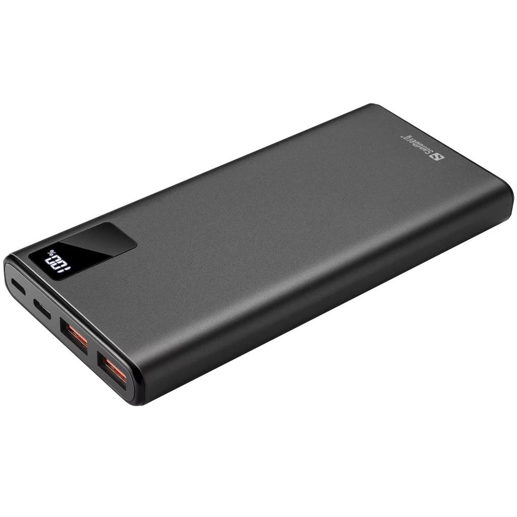 Батарея універсальна Sandberg 10000mAh, PD/20W, QC3.0, USB Type-C, USB-A*2 (420-58) - зображення 1