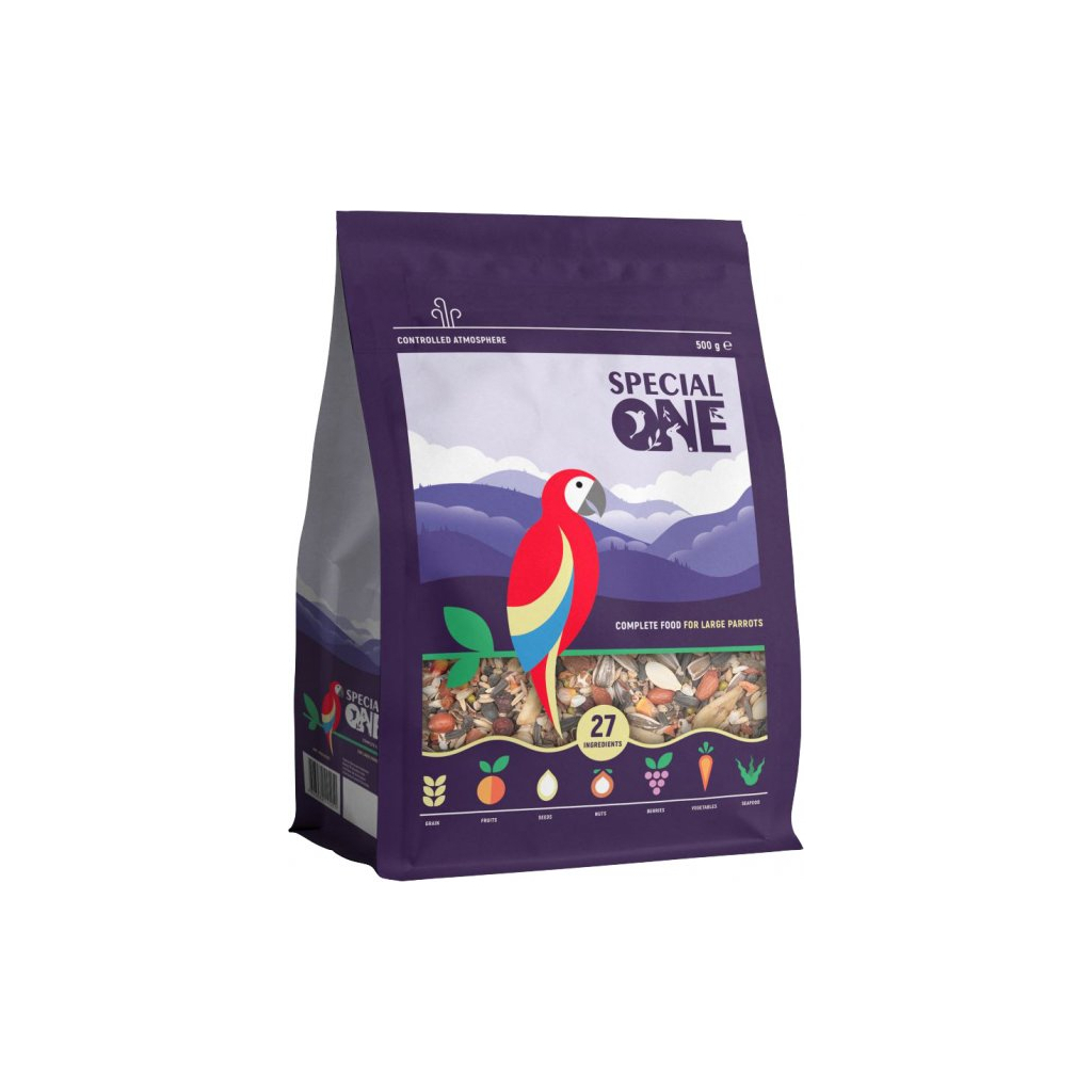 Корм для птахів Special One для великих папуг 500 г (4823082421251) - изображение 1
