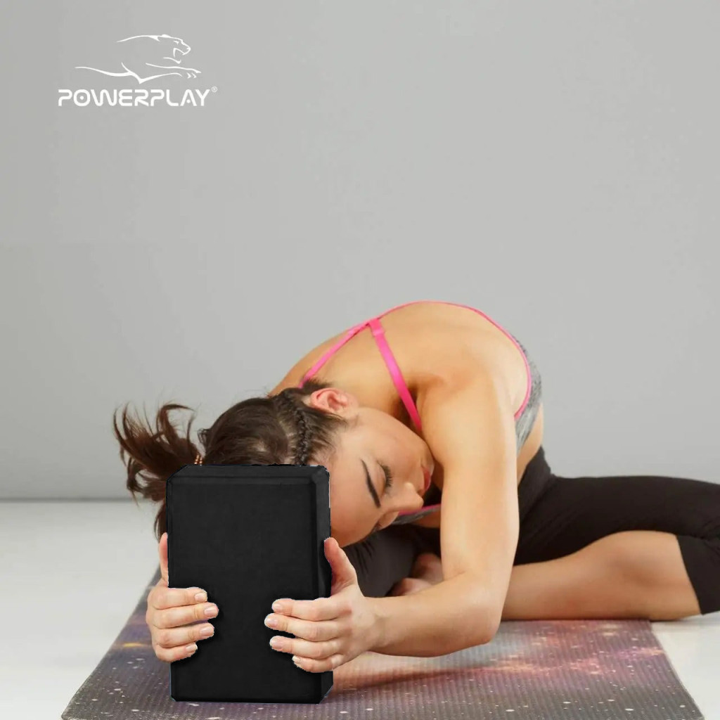 Блок для йоги PowerPlay 4006 Yoga Brick Чорний (PP_4006_Black) - зображення 3