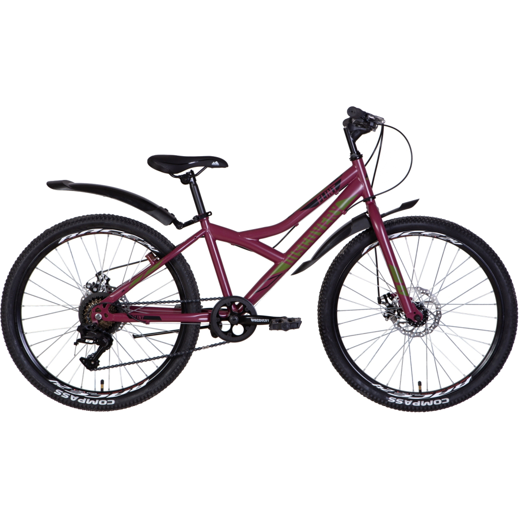 Велосипед Discovery 24" Flint DD рама-13" 2022 Red (OPS-DIS-24-282) - зображення 1
