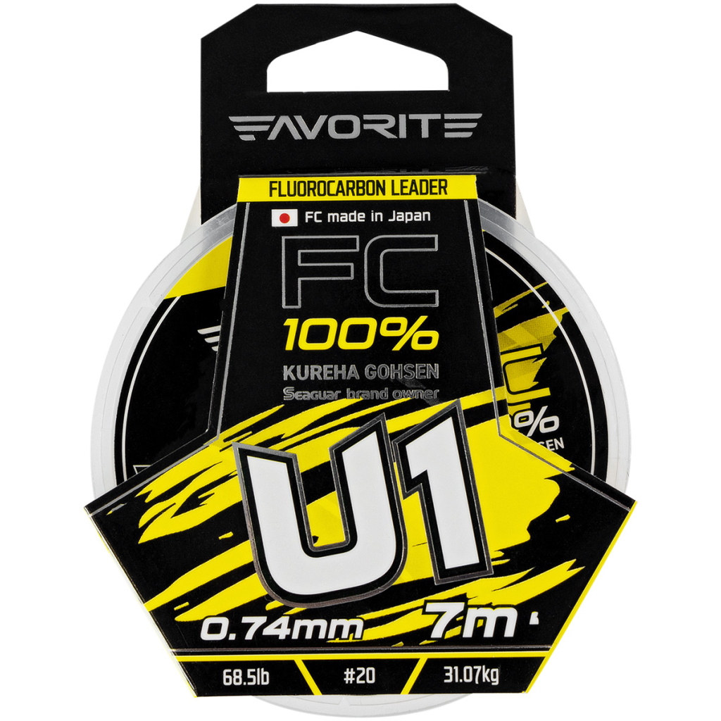 Флюорокарбон Favorite U1 FC 7m 20/0.74mm 68.5lb/31.07kg (1693.11.93) - зображення 2