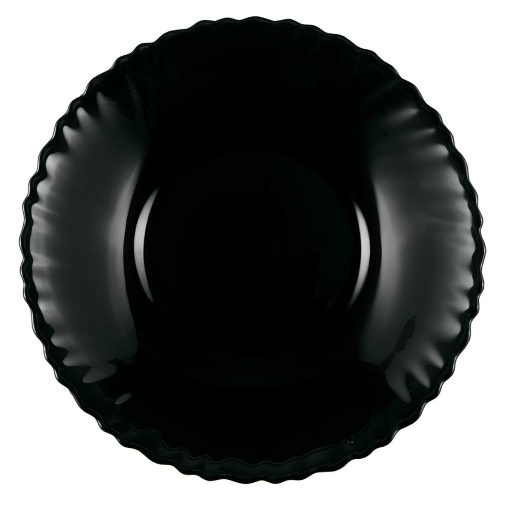 Тарілка Vittora Black Wave хвиляста десертна 19 см (V-190Wbl) - зображення 1
