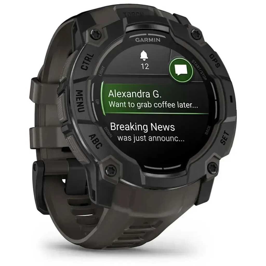 Смарт-годинник Garmin Instinct 3, Tactical, AMOLED, 50mm, Black, GPS (010-03020-50/010-03020-90) - изображение 3