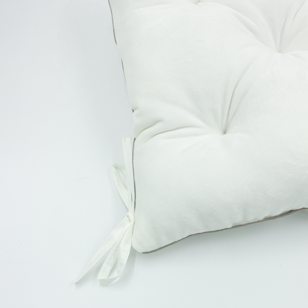 Подушка на стілець MirSon 28-0001 White Velvet 40х40 см (2200006185864) - зображення 3