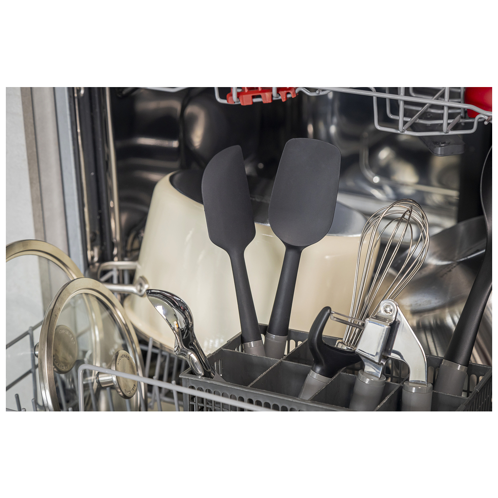 Лопатка кухонна KitchenAid Coreline силіконова, 34 см, сіра (KAS030OHCGG) - зображення 8