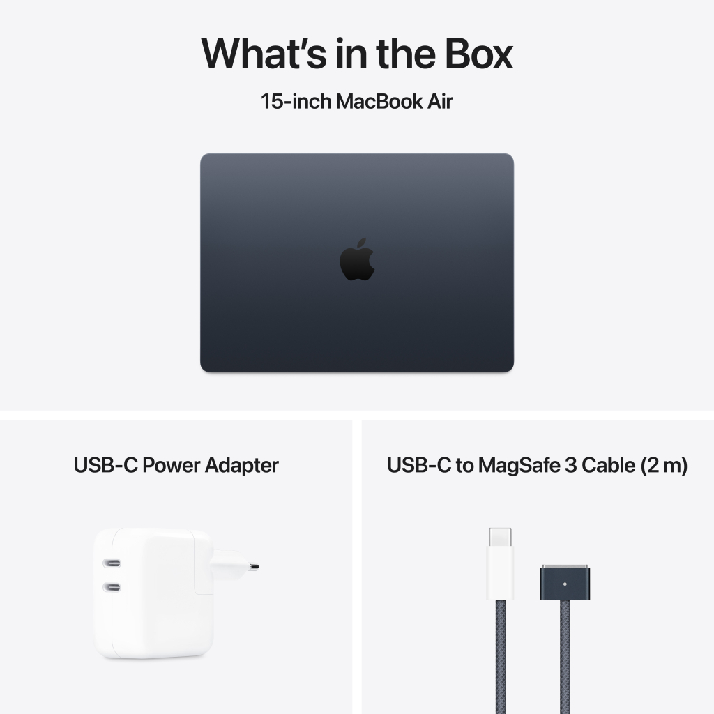 Ноутбук Apple MacBook Air 15 M4 A3241 Midnight (MW1L3UA/A) - зображення 9