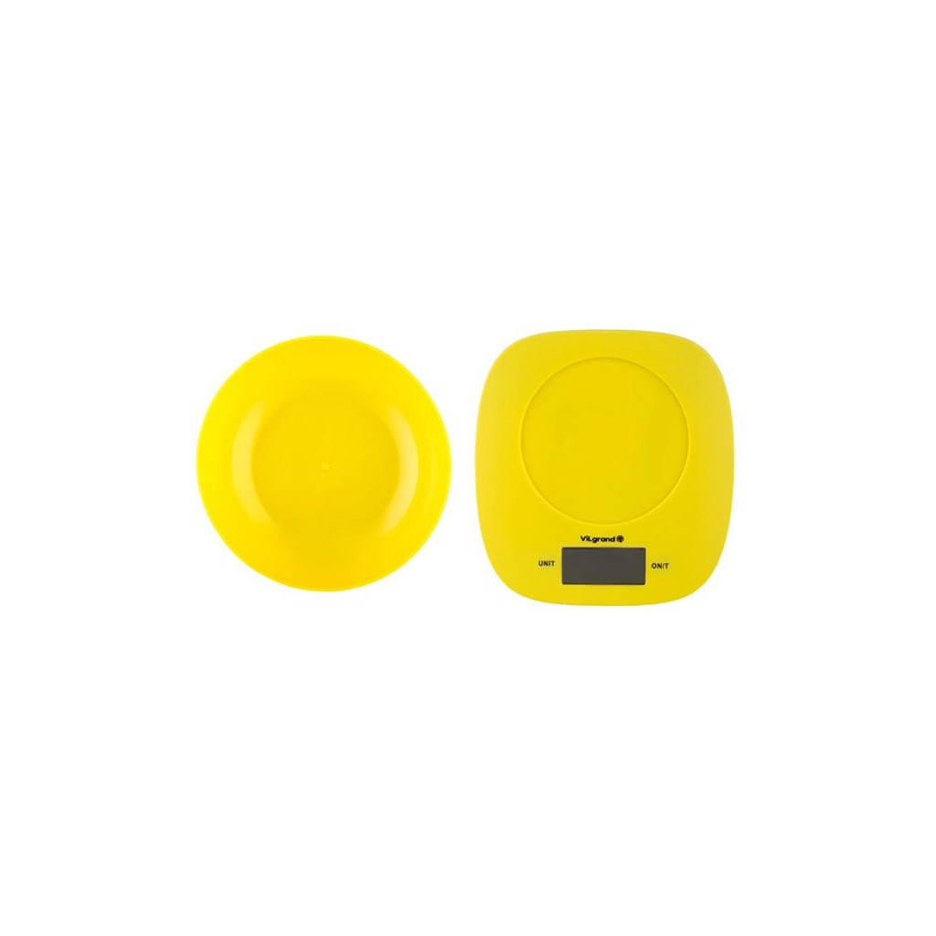 Ваги кухонні Erstech VKS-517 yellow - зображення 5