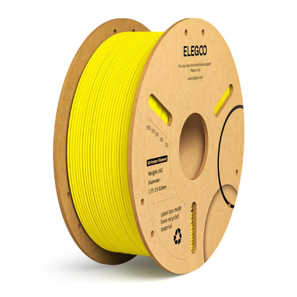 Пластик для 3D-принтера ELEGOO PLA Plus 1кг, 1.75мм, yellow (50.203.0054) - зображення 1