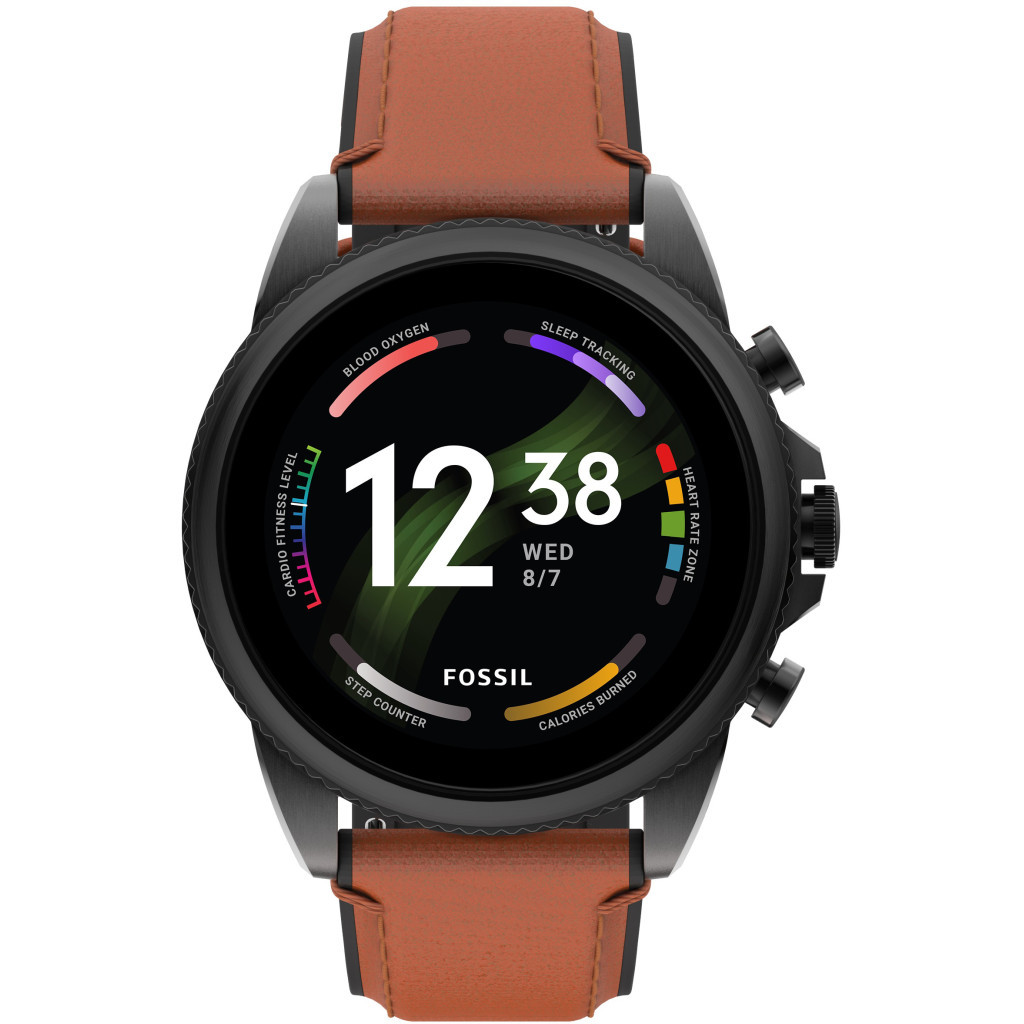 Смарт-годинник Fossil Gen 6 Brown Leather (FTW4062) - зображення 1