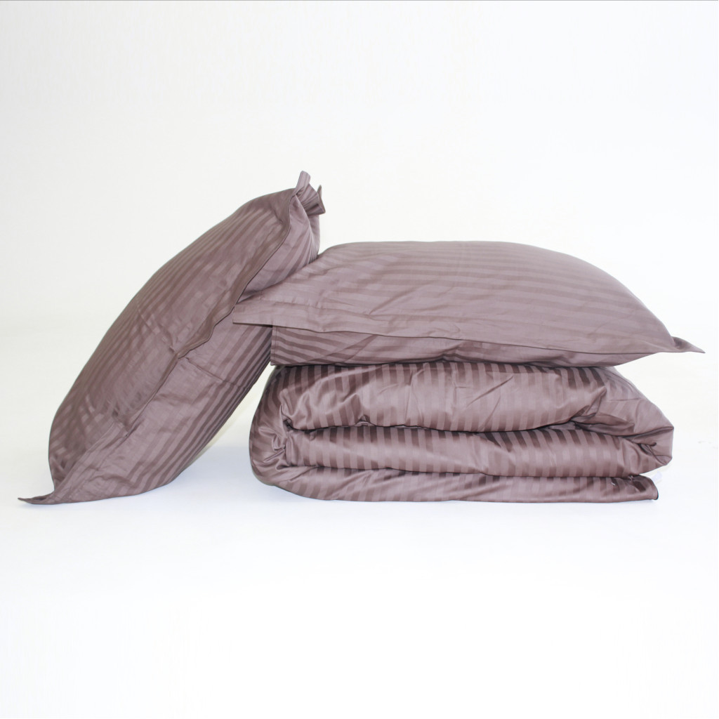 Постільна білизна MirSon Satin 30-0006DarkBrown 160х220 Сімейний (2200005249499) - зображення 9